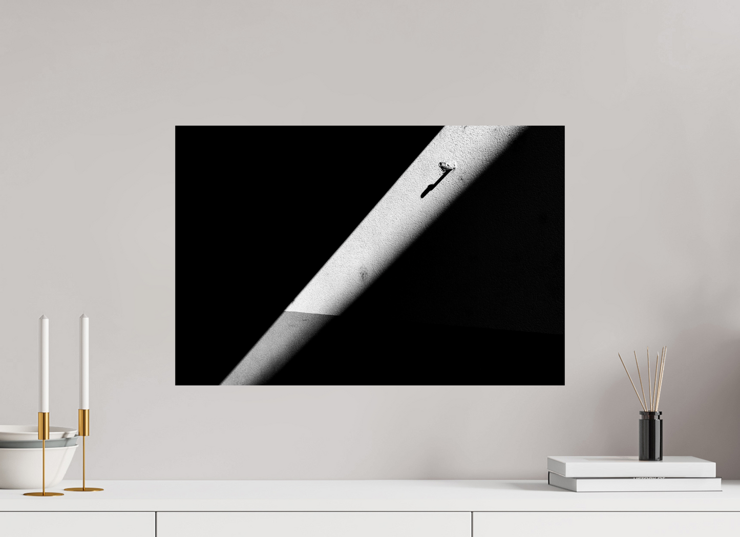 60 x 40 cm, Ilford Photo Print Isolation - Abstrakte Schwarzweiß-Fotografie - Hochwertiger Abzug in Galeriequalität
