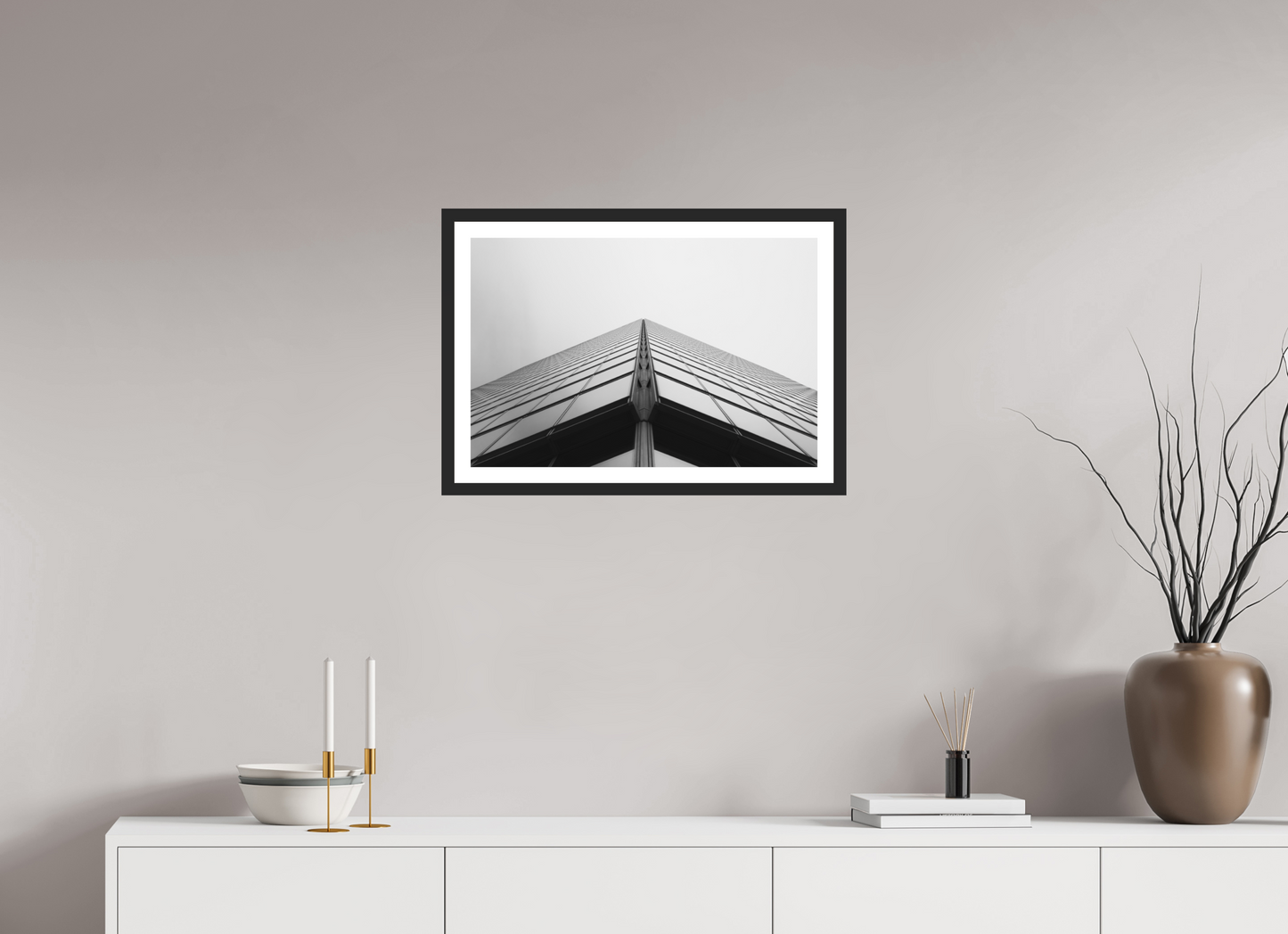 Peak - Schwarzweiß-Architekturfotografie - Hochwertiger Abzug in Galeriequalität