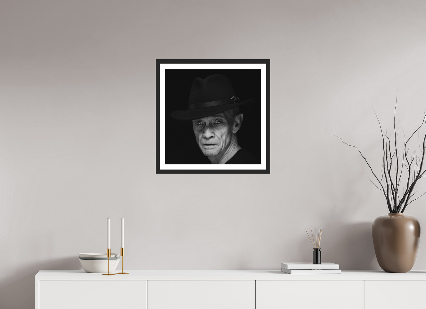 Showdown - Schwarzweiß-Fotografie, Portrait - Hochwertiger Abzug in Galeriequalität