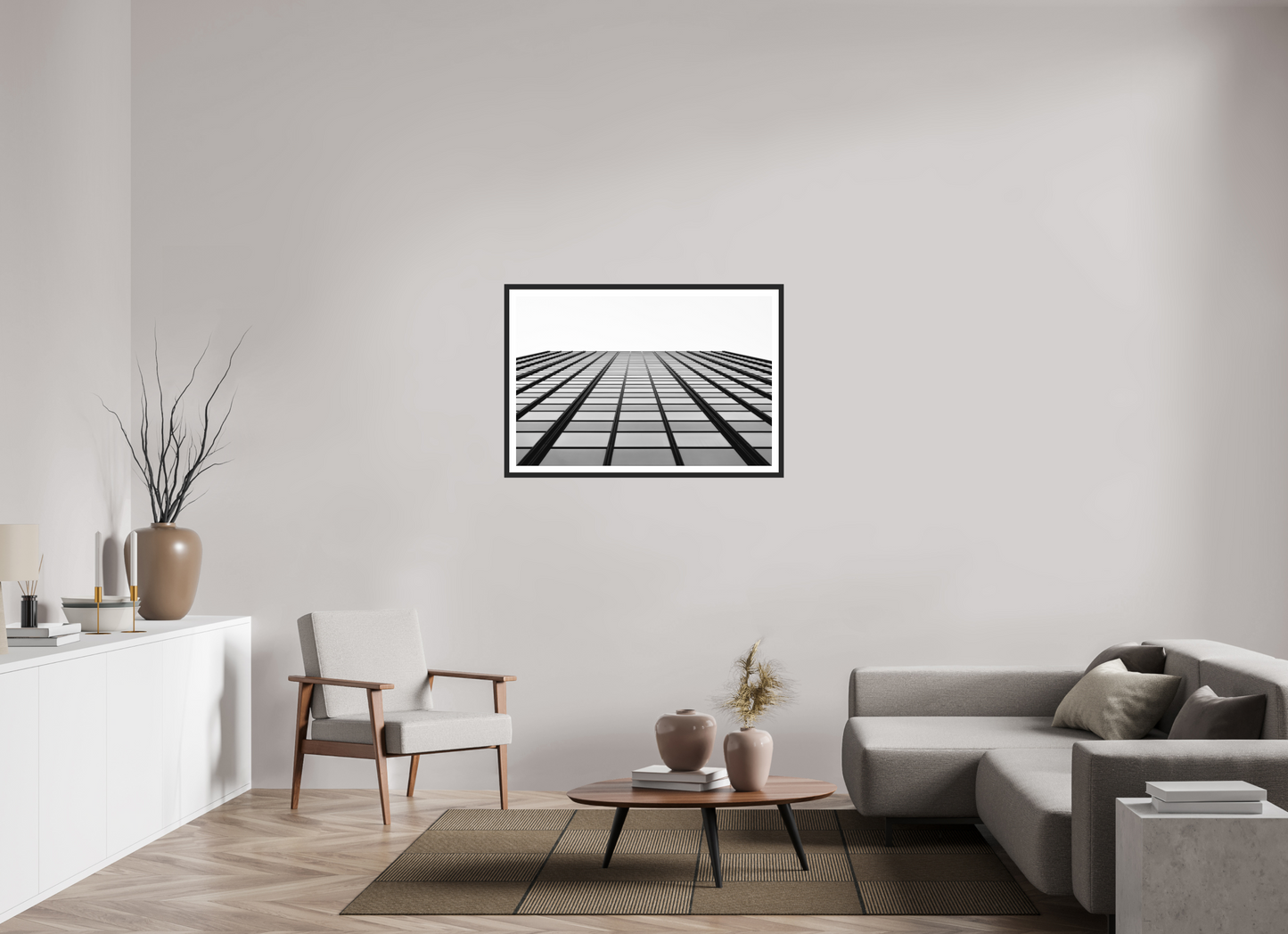 Grid III - Schwarzweiß-Architekturfotografie - Hochwertiger Abzug in Galeriequalität