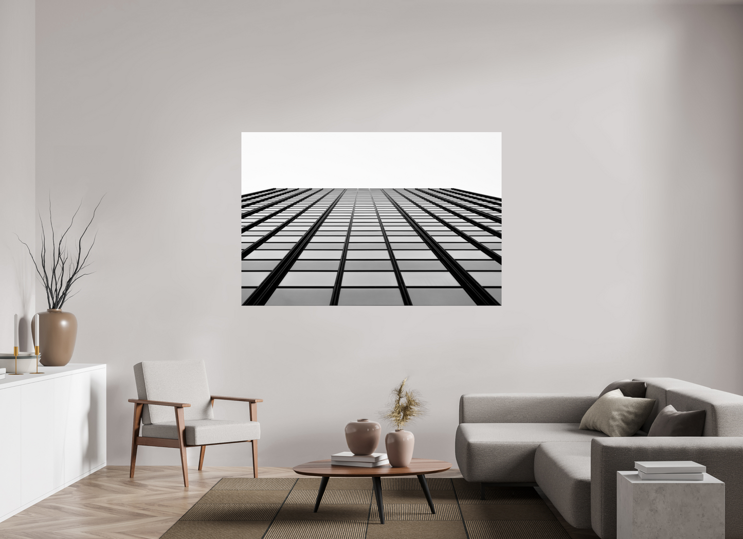 Grid III - Schwarzweiß-Architekturfotografie - Hochwertiger Abzug in Galeriequalität