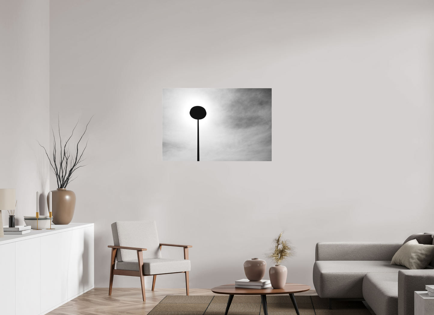 Nail II - Abstrakte Minimalistische Schwarzweiß-Fotografie - Hochwertiger Abzug in Galeriequalität