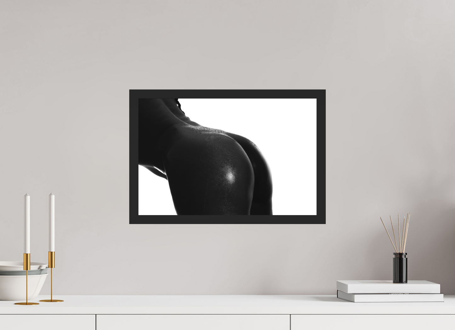 Dew - Schwarzweiß-Fotografie, Teilakt - Hochwertiger Abzug in Galeriequalität