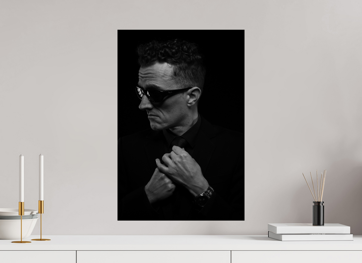 Showdown III - Schwarzweiß-Fotografie, Portrait - Hochwertiger Abzug in Galeriequalität