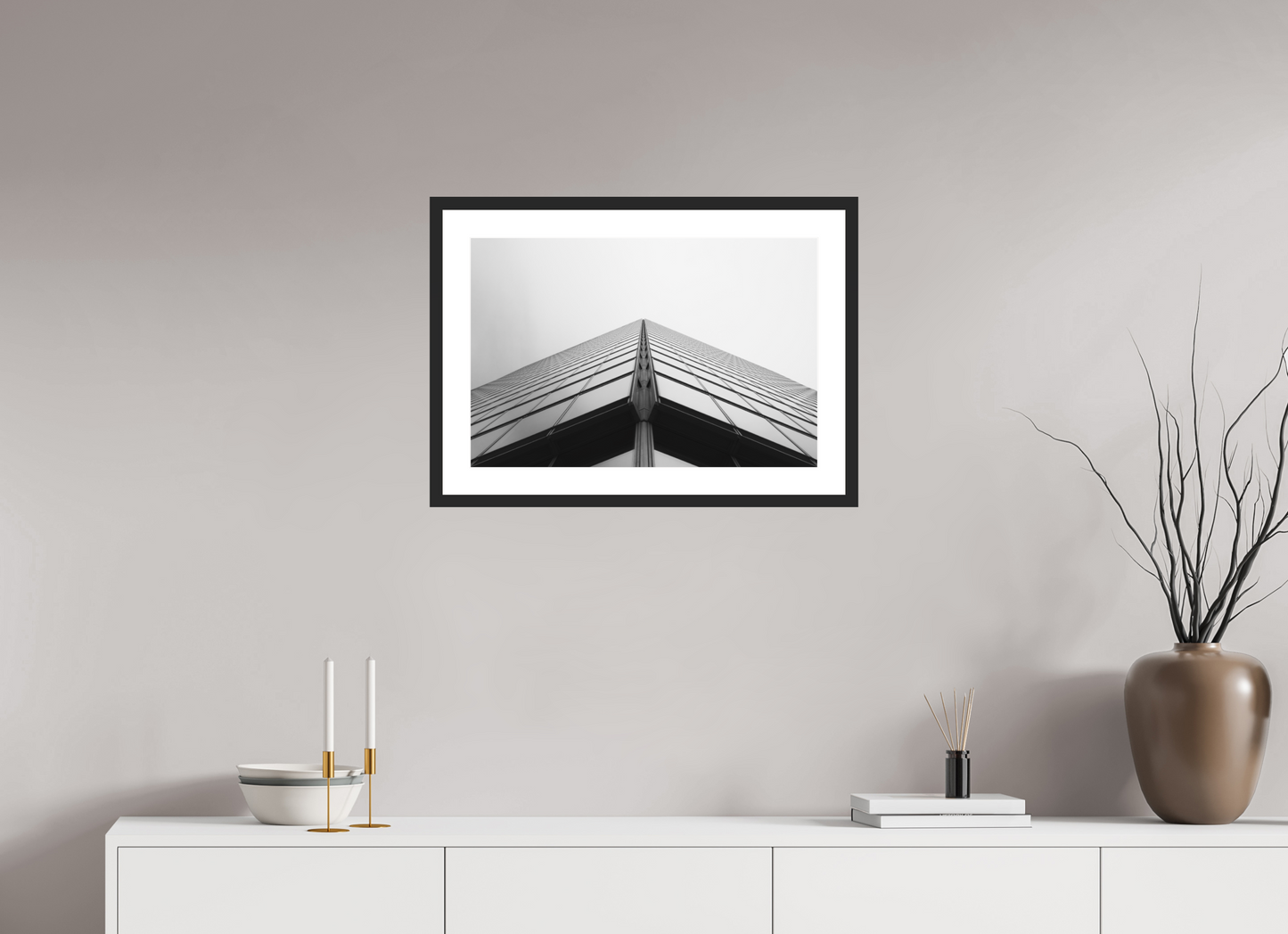 Peak - Schwarzweiß-Architekturfotografie - Hochwertiger Abzug in Galeriequalität