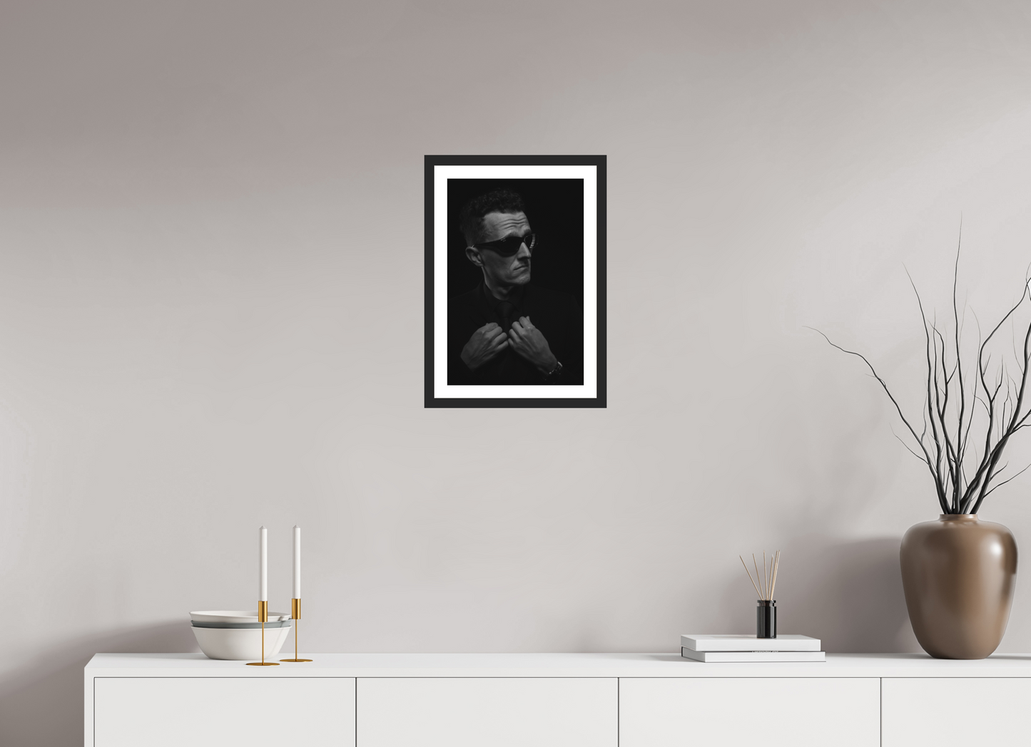 Showdown II - Schwarzweiß-Fotografie, Portrait - Hochwertiger Abzug in Galeriequalität