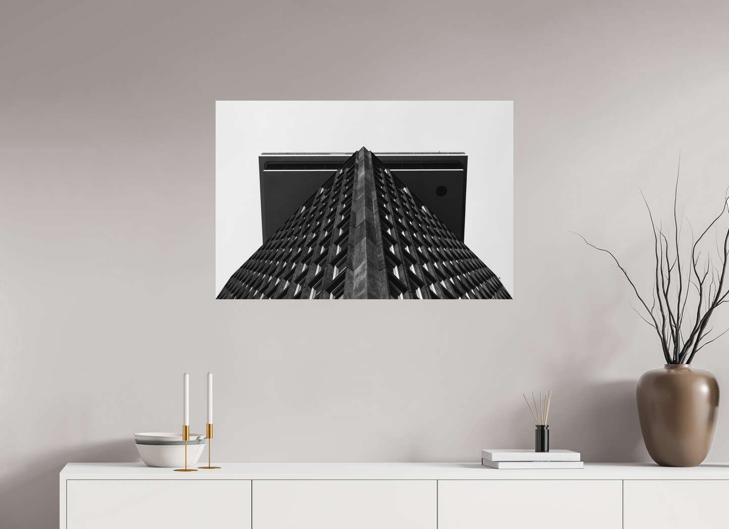 Tabletop - Schwarzweiß-Architekturfotografie - Hochwertiger Abzug in Galeriequalität