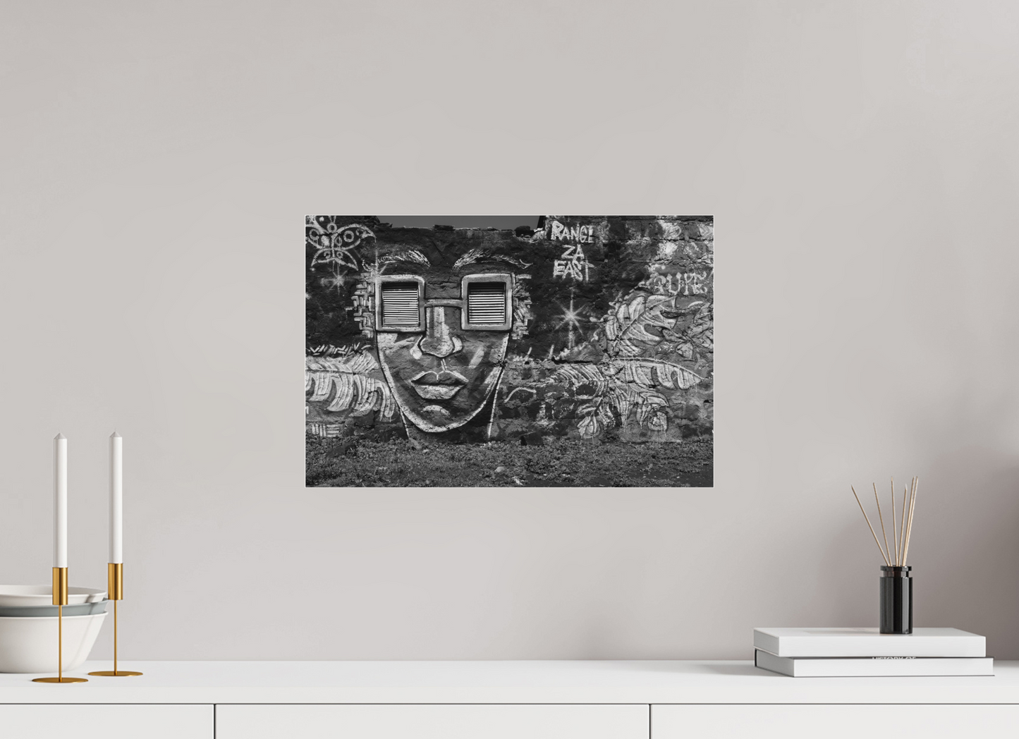 45 x 30 cm, Ilford on Aluminium behind Acrylic Glass Shades - Schwarzweiß-Fotokunst - Hochwertiger Abzug in Galeriequalität