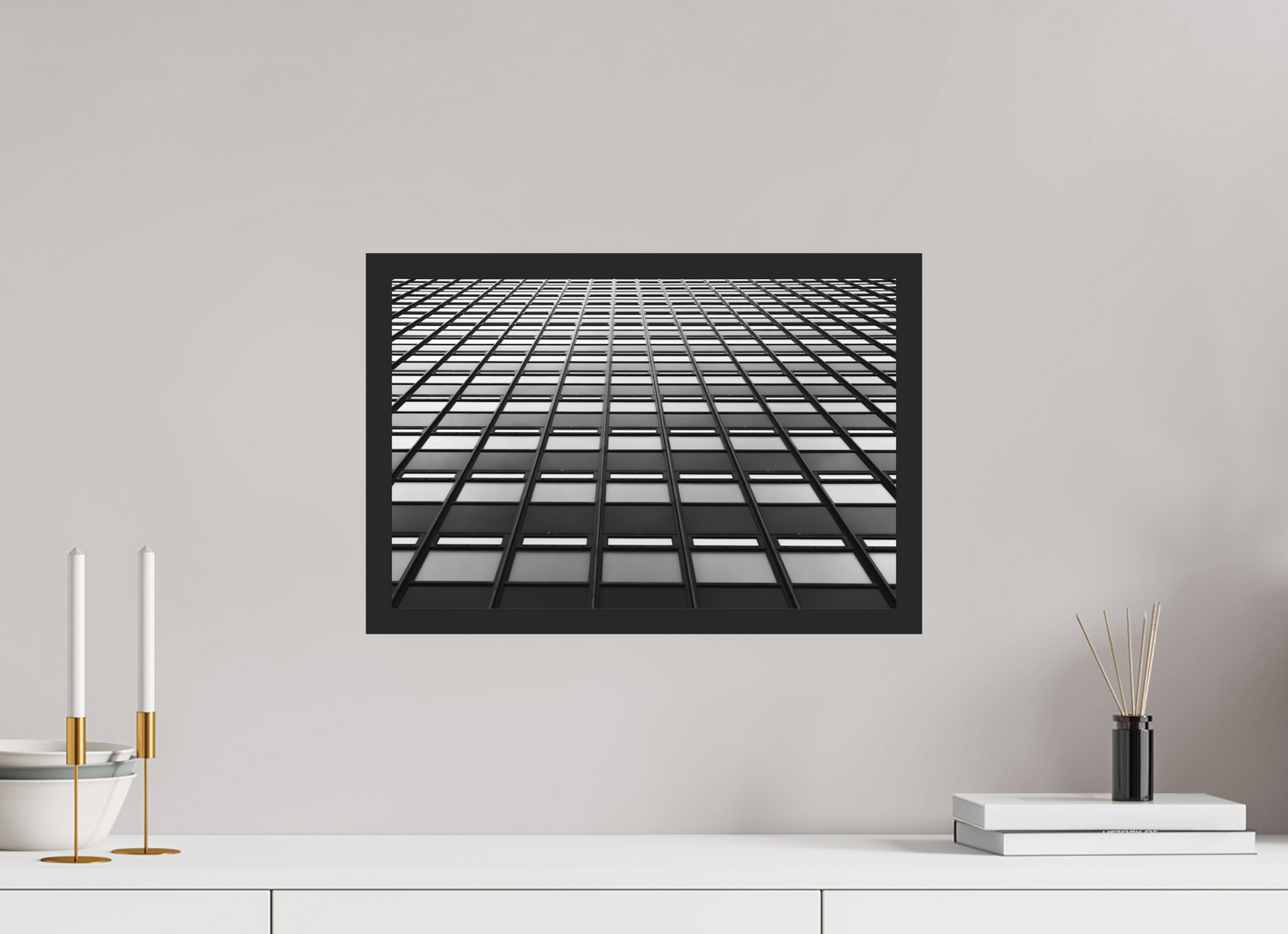Grid - Schwarzweiß-Architekturfotografie - Hochwertiger Abzug in Galeriequalität