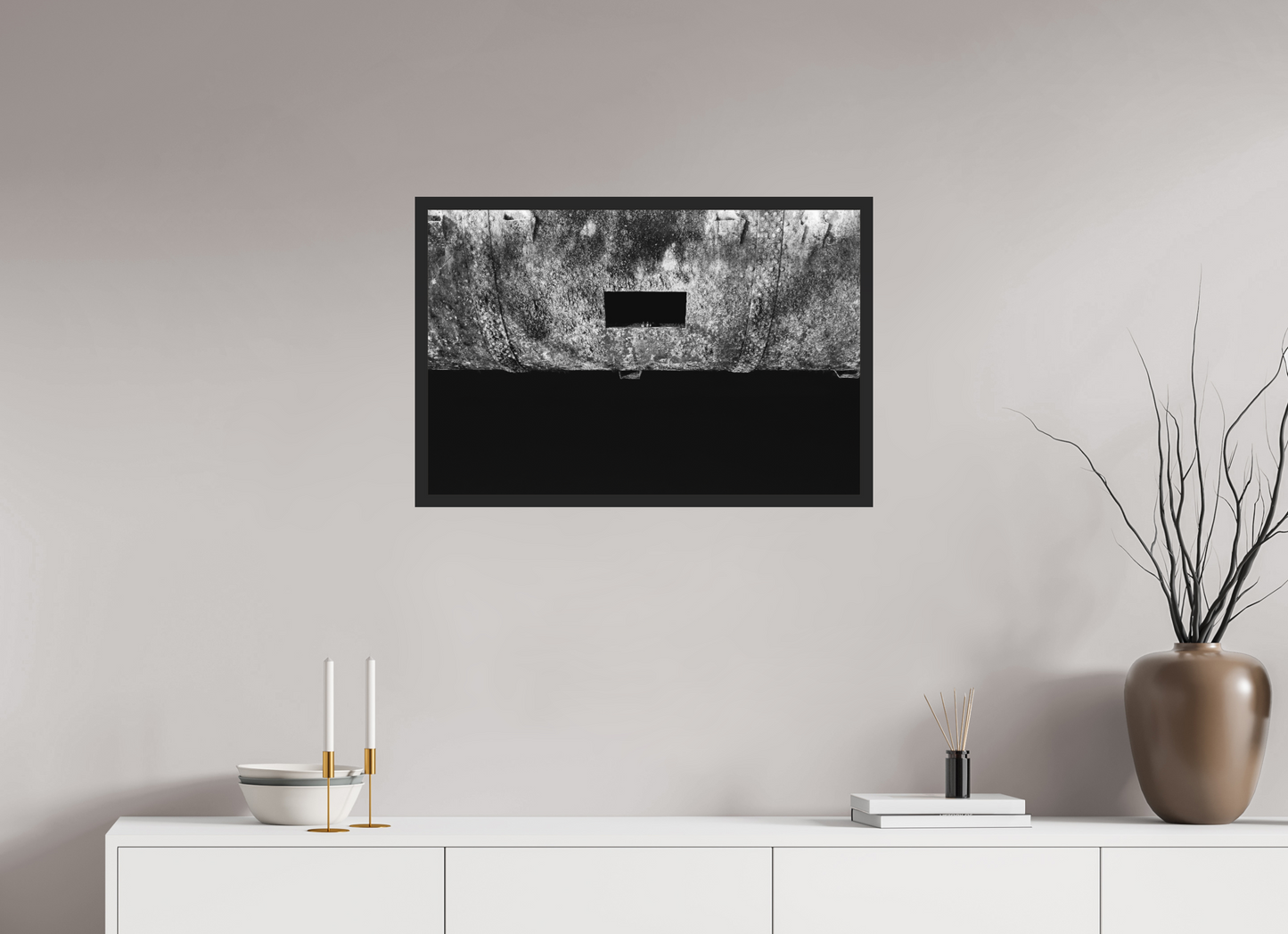 Peek - Abstrakte Schwarzweiß-Fotografie - Hochwertiger Abzug in Galeriequalität