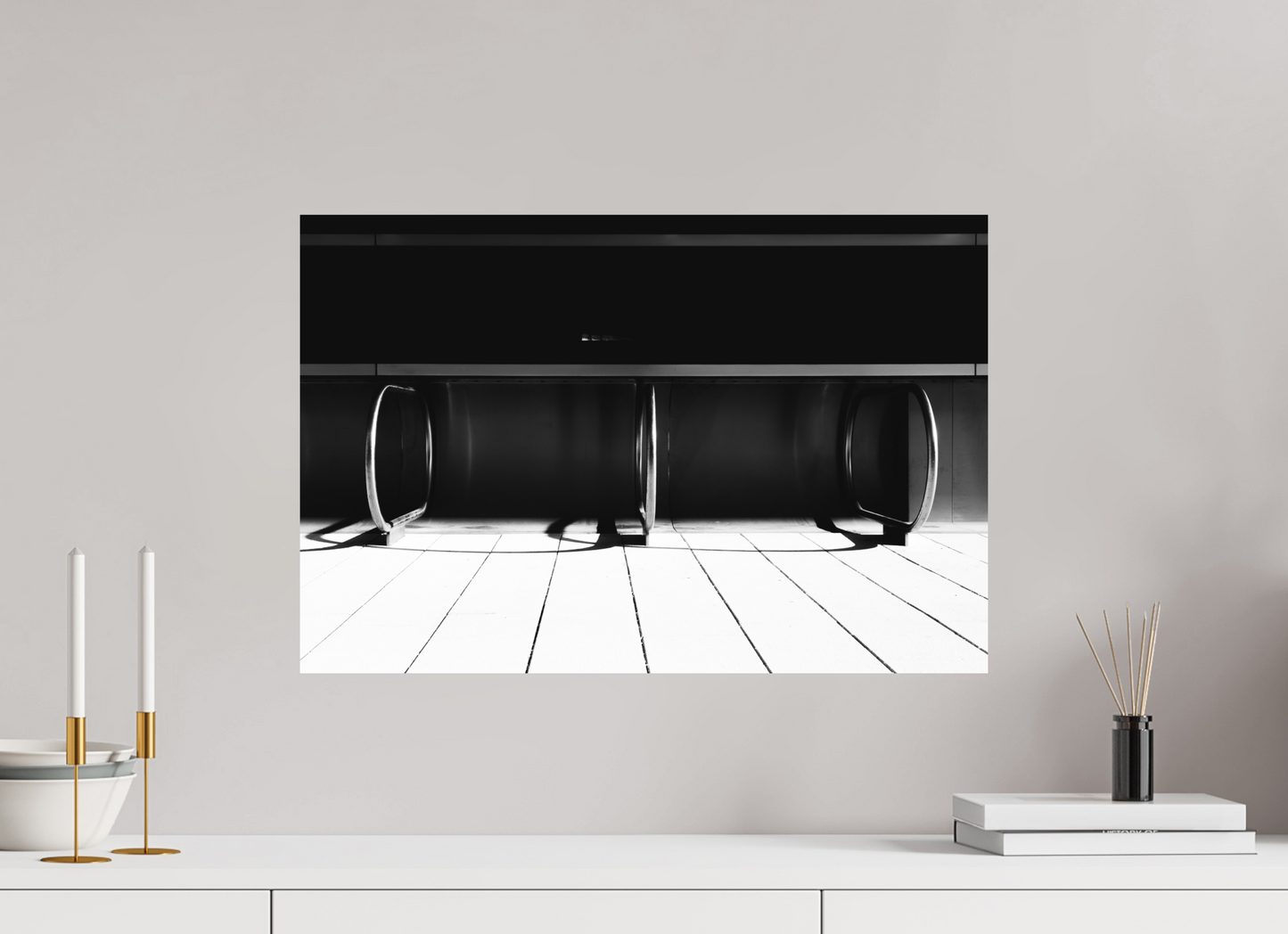 Triad - Schwarzweiß-Fotografie - Hochwertiger Abzug in Galeriequalität