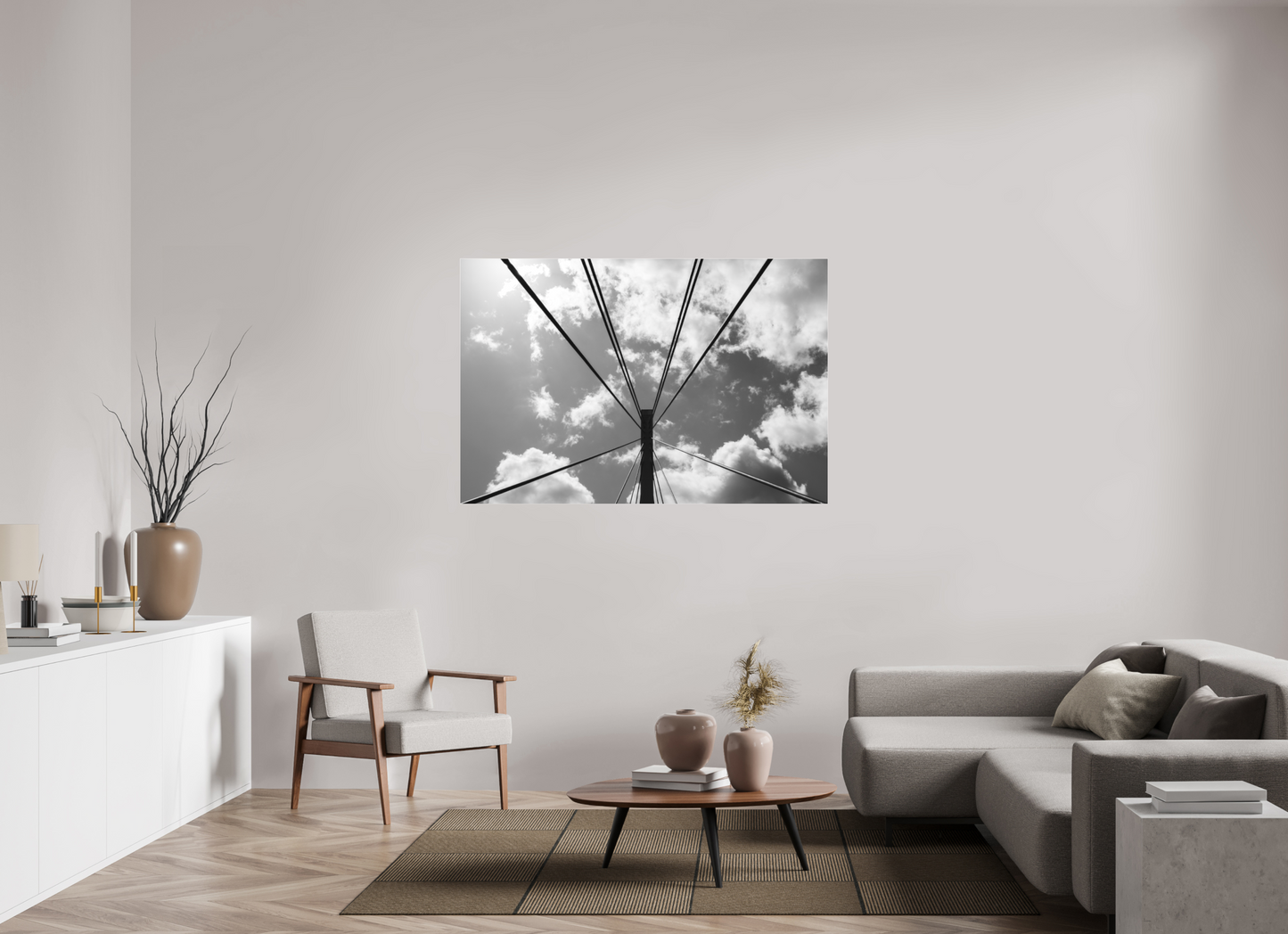 Suspension II - Schwarzweiß-Fotografie - Hochwertiger Abzug in Galeriequalität