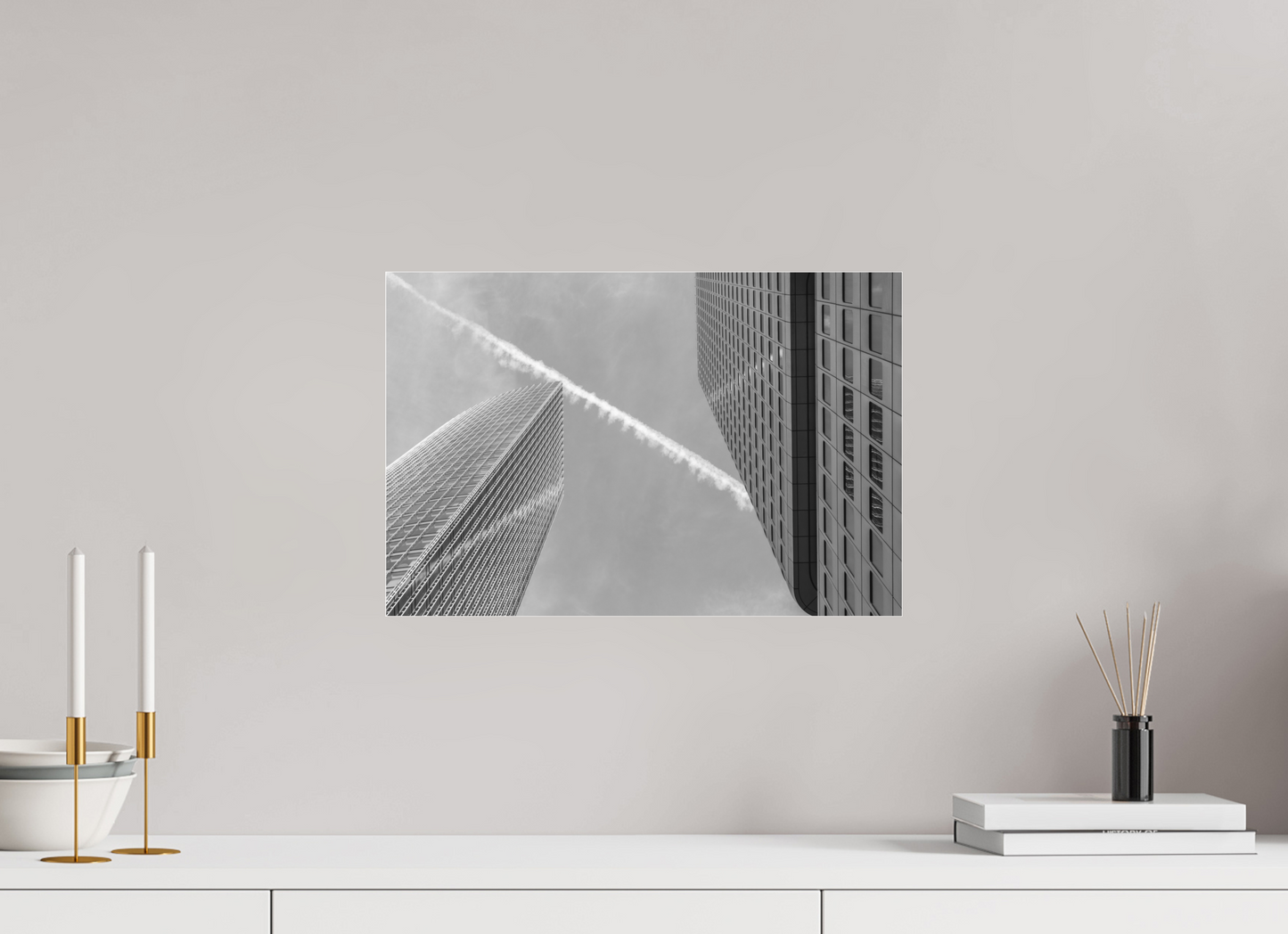 45 x 30 cm, Ilford on Aluminium behind Acrylic Glass X-Con - Schwarzweiß-Architekturfotografie - Hochwertiger Abzug in Galeriequalität