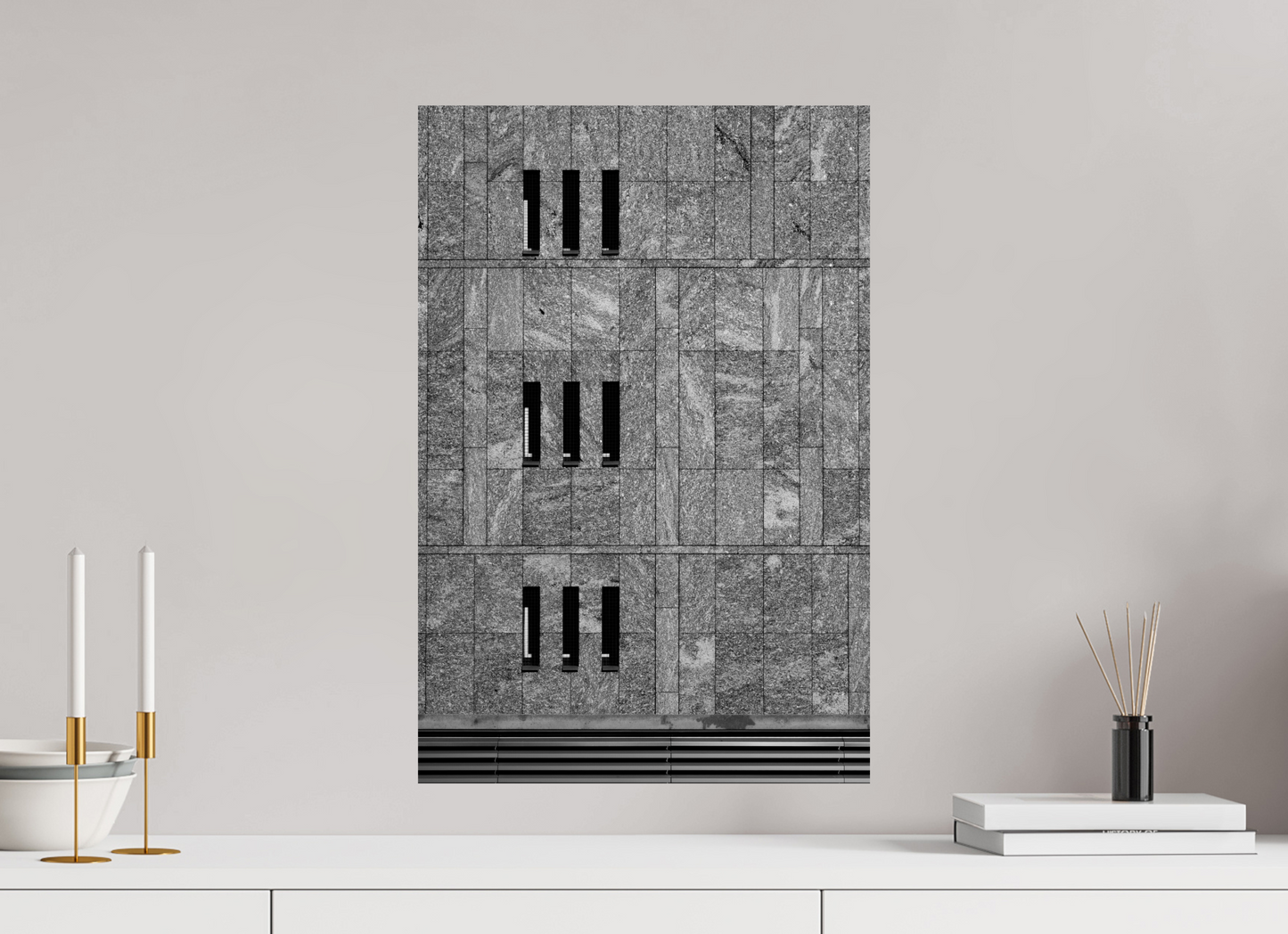 40 x 60 cm, Ilford Photo Print Nine - Schwarzweiß-Architekturfotografie - Hochwertiger Abzug in Galeriequalität