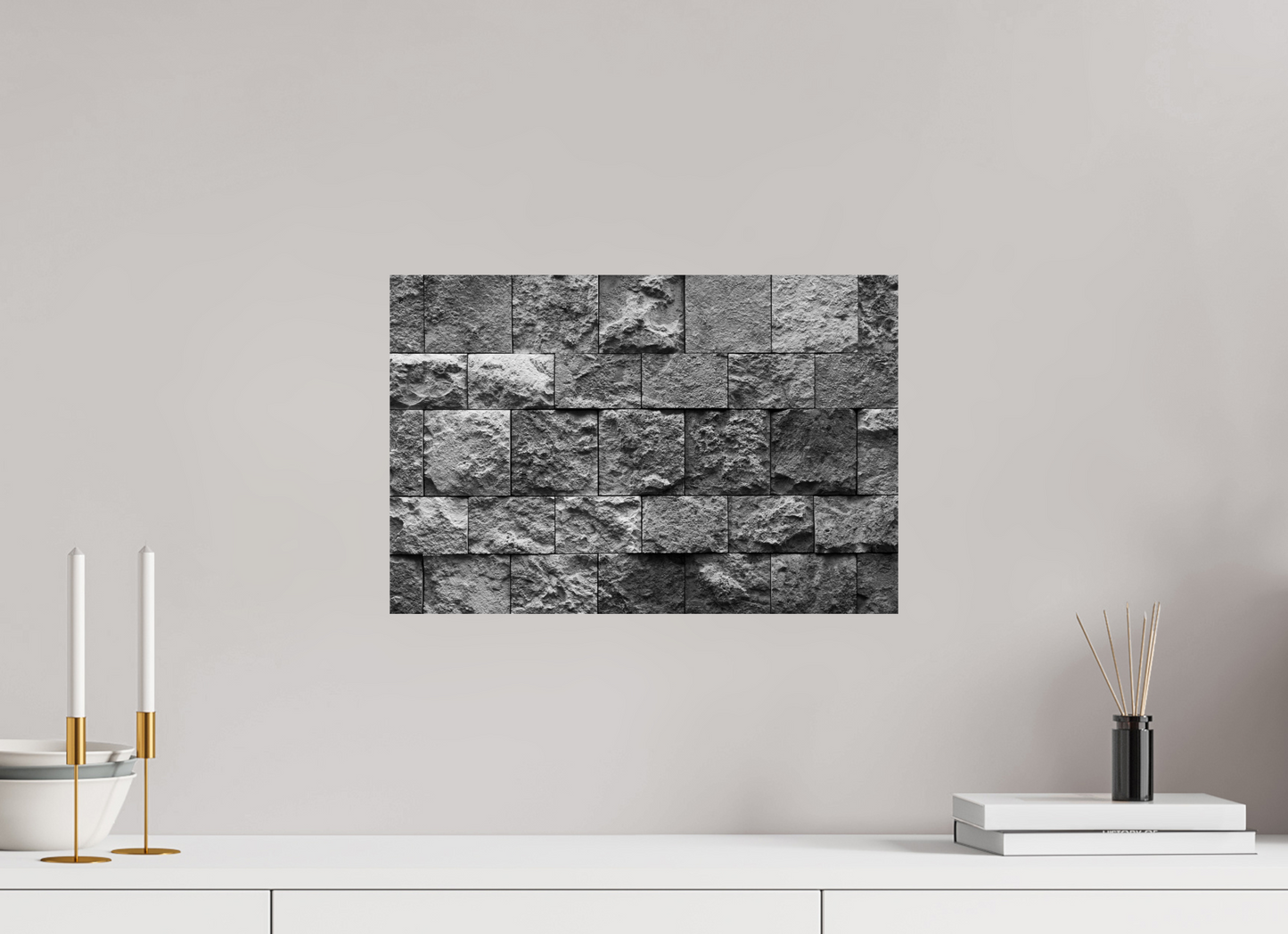 45 x 30 cm, Baryta Photo Print Misalignment - Abstrakte Schwarzweiß-Fotokunst - Hochwertiger Abzug in Galeriequalität