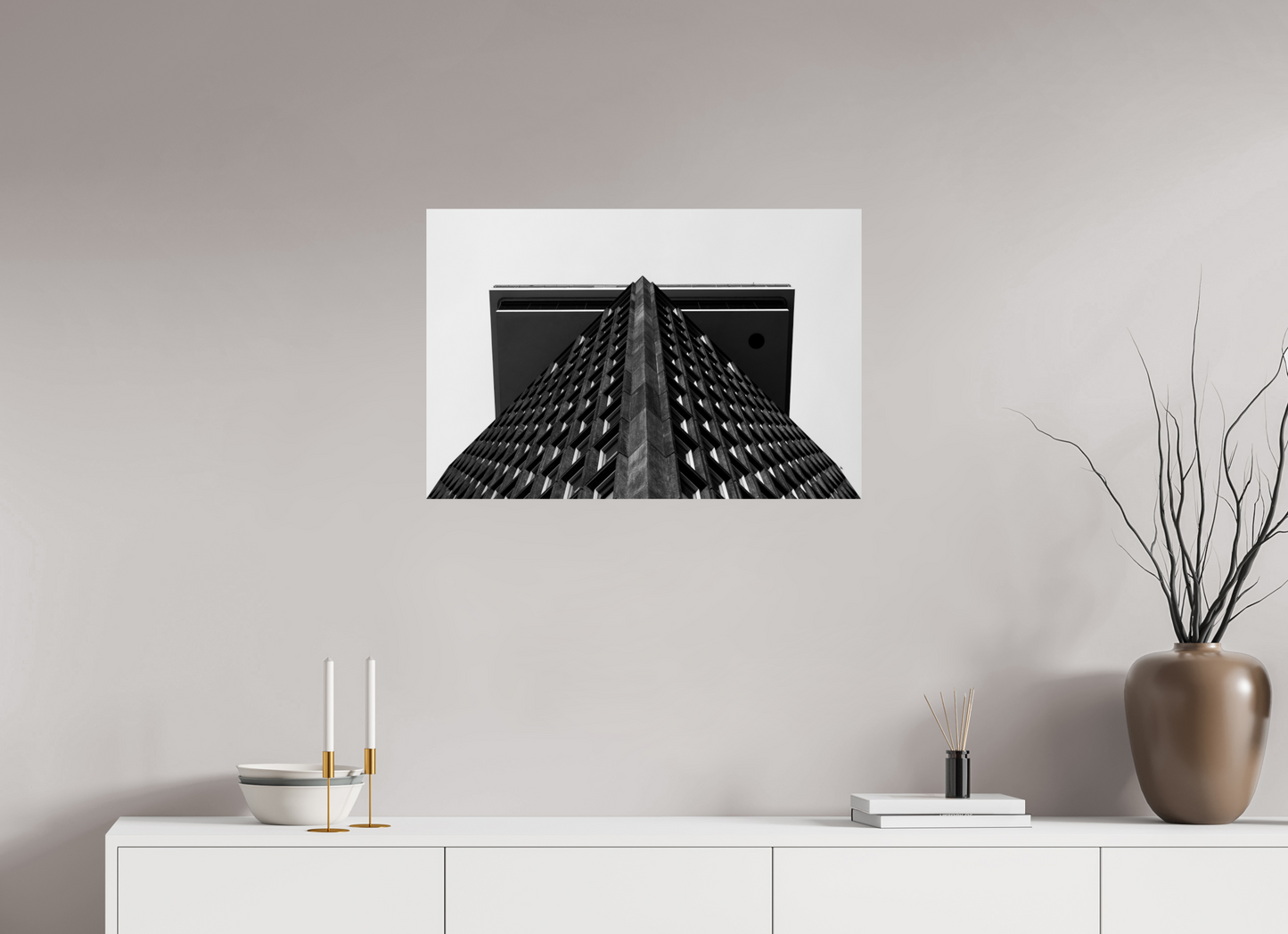 Tabletop - Schwarzweiß-Architekturfotografie - Hochwertiger Abzug in Galeriequalität
