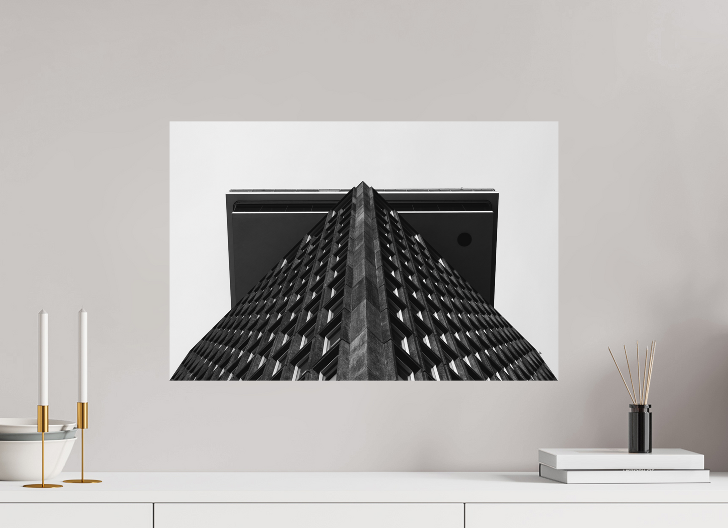 Tabletop - Schwarzweiß-Architekturfotografie - Hochwertiger Abzug in Galeriequalität