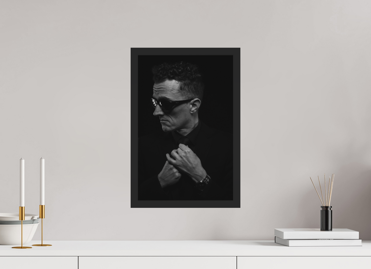 Showdown III - Schwarzweiß-Fotografie, Portrait - Hochwertiger Abzug in Galeriequalität