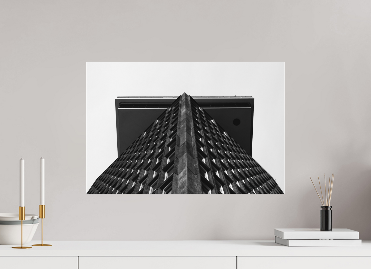 Tabletop - Schwarzweiß-Architekturfotografie - Hochwertiger Abzug in Galeriequalität