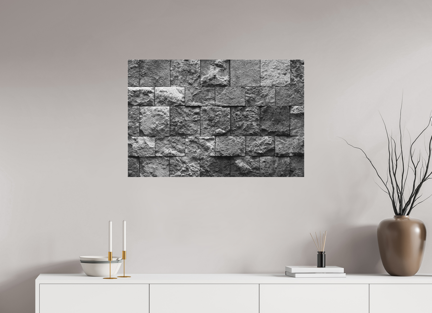 90 x 60 cm, Ilford on Aluminium behind Acrylic Glass Misalignment - Abstrakte Schwarzweiß-Fotokunst - Hochwertiger Abzug in Galeriequalität