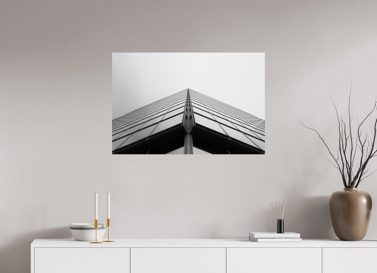 Peak - Schwarzweiß-Architekturfotografie - Hochwertiger Abzug in Galeriequalität