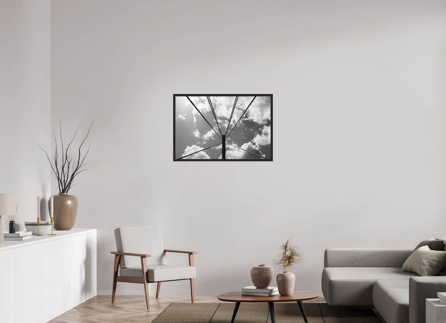 Suspension II - Schwarzweiß-Fotografie - Hochwertiger Abzug in Galeriequalität
