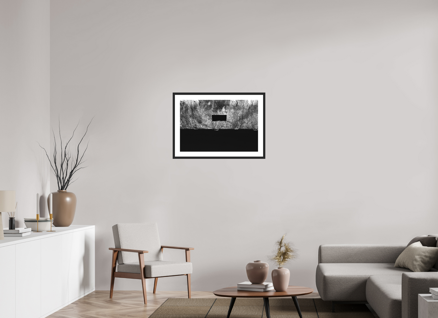 Peek - Abstrakte Schwarzweiß-Fotografie - Hochwertiger Abzug in Galeriequalität