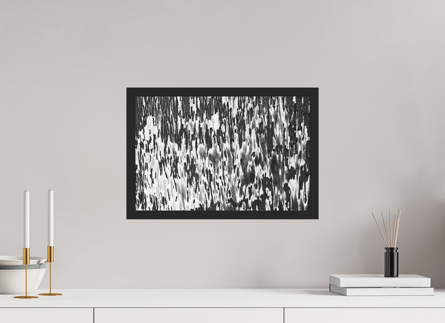 Chipping - Abstrakte Schwarzweiß-Fotografie, Nahaufnahme - Hochwertiger Abzug in Galeriequalität
