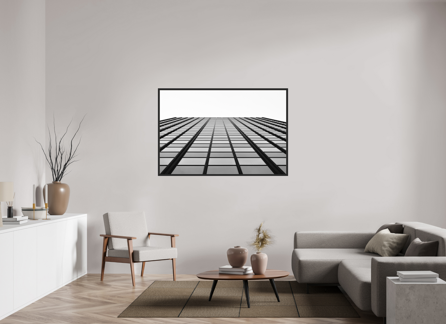 Grid III - Schwarzweiß-Architekturfotografie - Hochwertiger Abzug in Galeriequalität