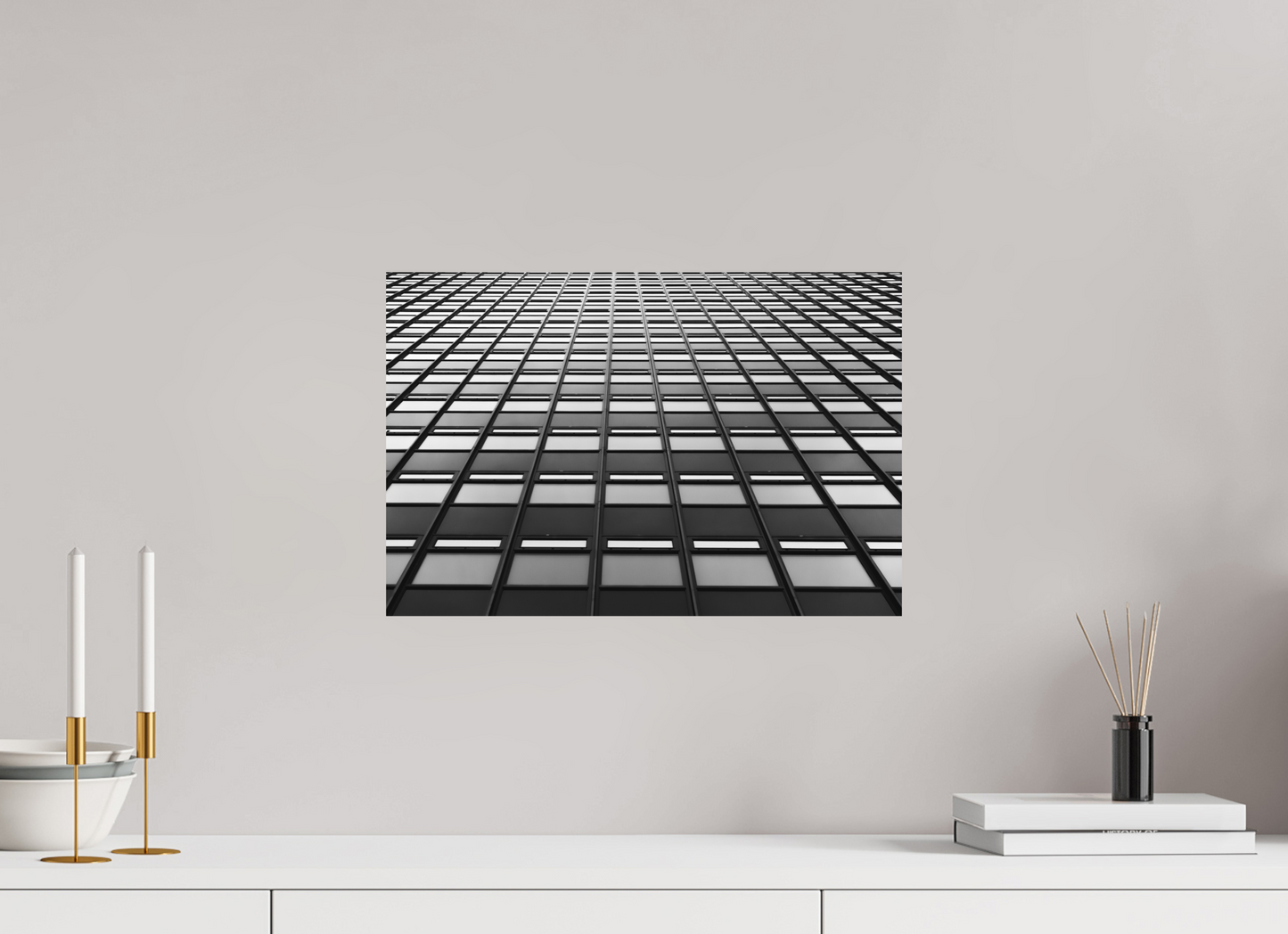 Grid - Schwarzweiß-Architekturfotografie - Hochwertiger Abzug in Galeriequalität
