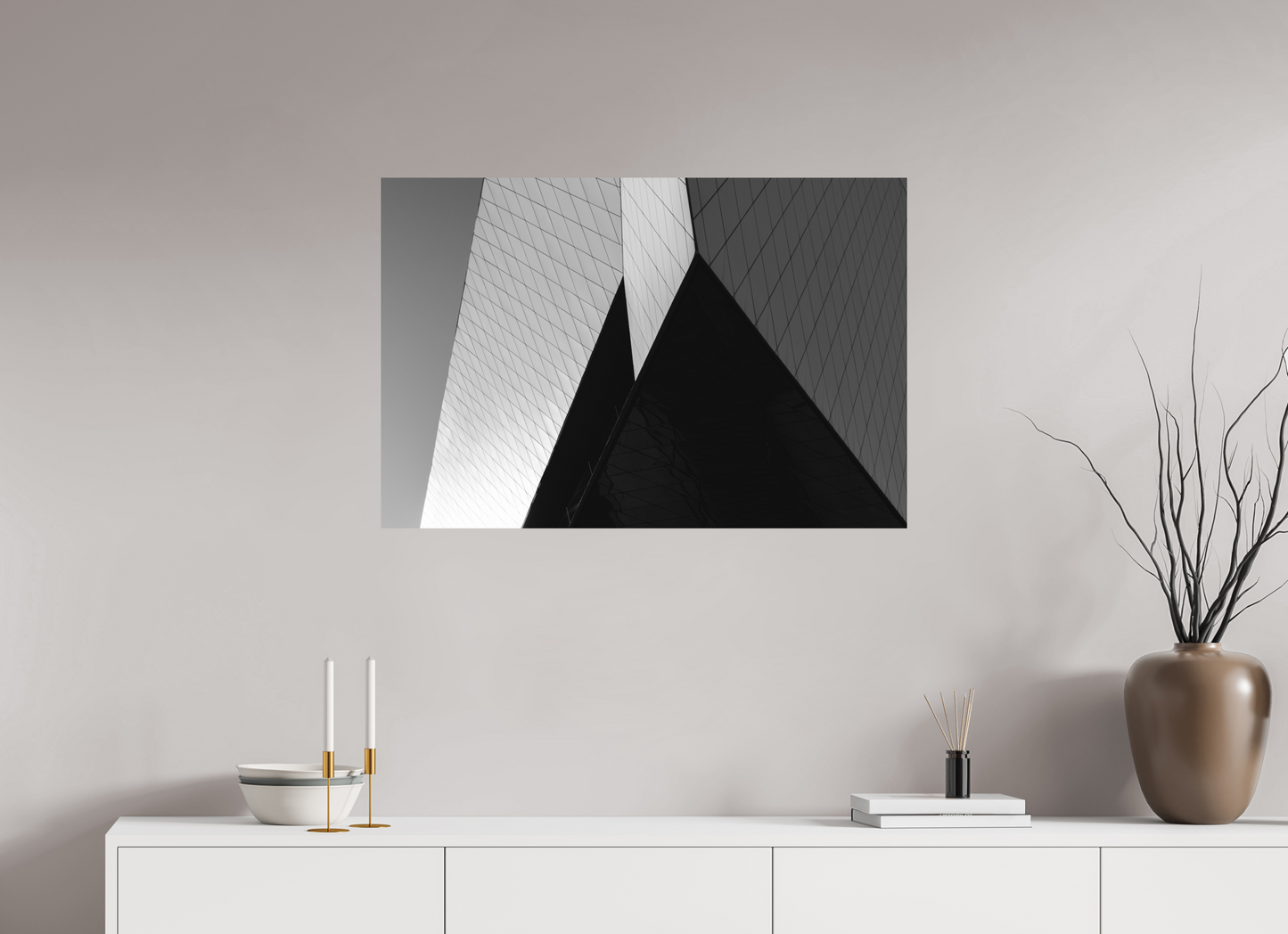 Triangles II - Black and White Architectural Photography - Gallery-Quality Premium Print