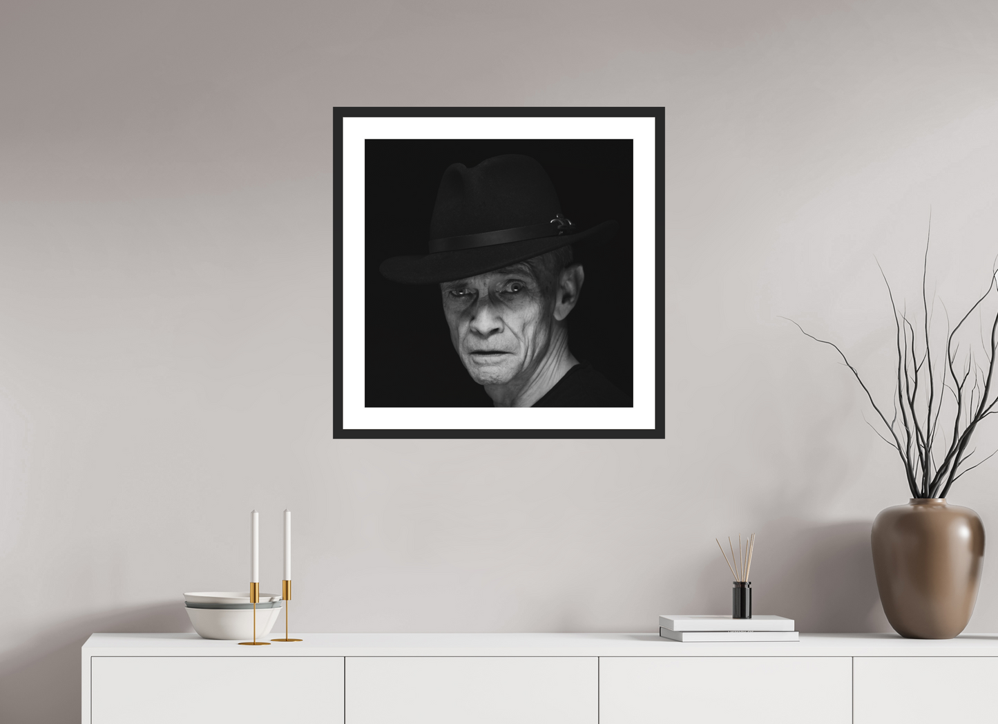 Showdown - Schwarzweiß-Fotografie, Portrait - Hochwertiger Abzug in Galeriequalität