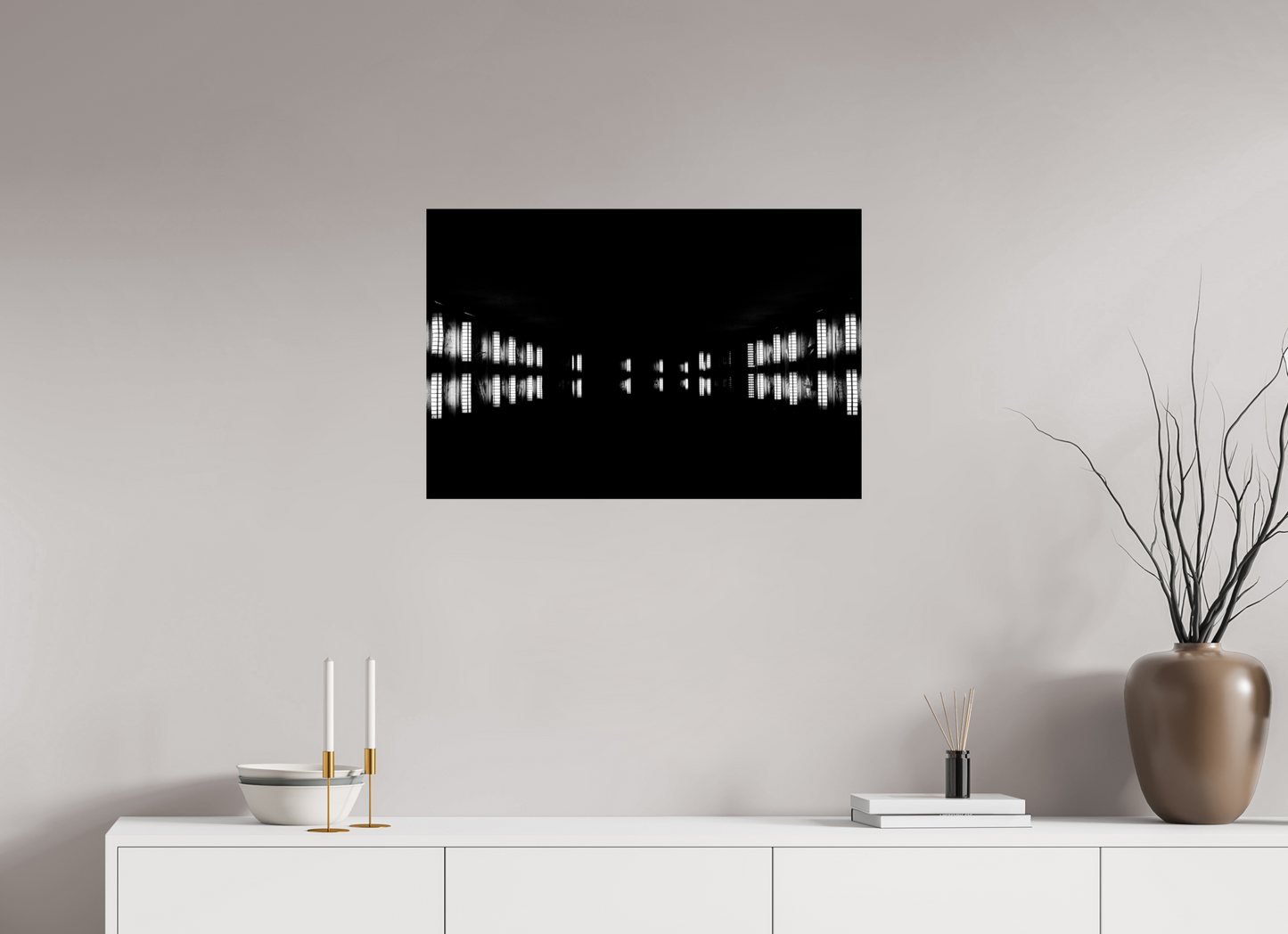Float - Abstract Black and White Night Photography - Gallery-Quality Premium Print