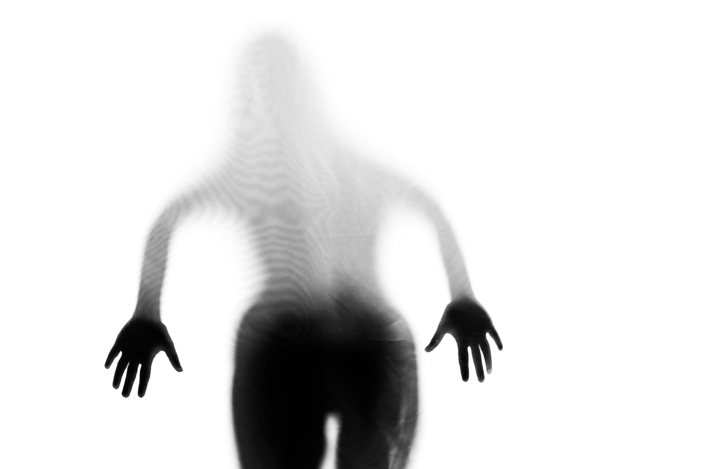 Veil II - Abstrakte Schwarzweiß-Fotografie - Teilakt - Instant High-Res Download