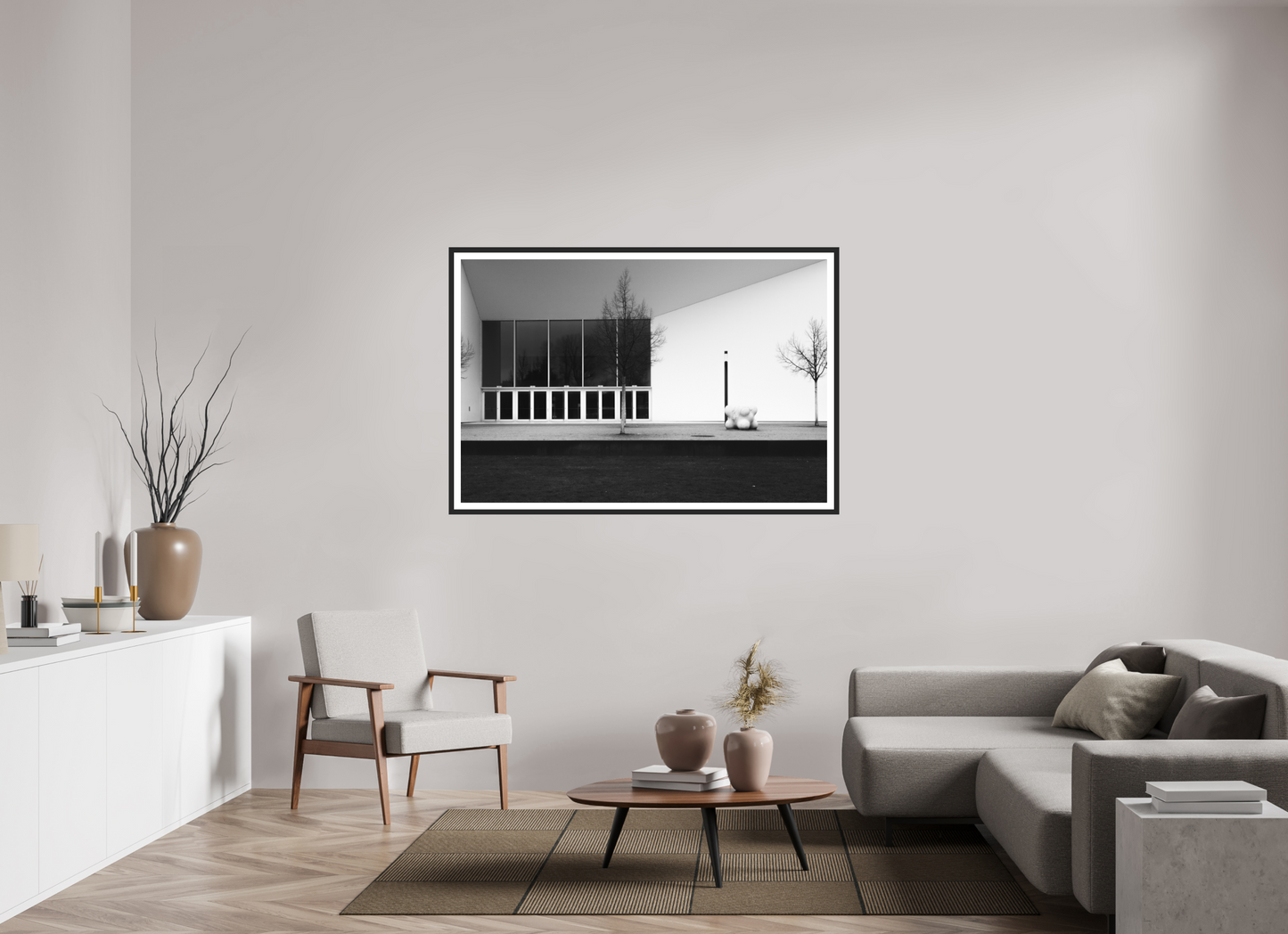 Vanishing - Schwarzweiß-Architekturfotografie - Hochwertiger Abzug in Galeriequalität