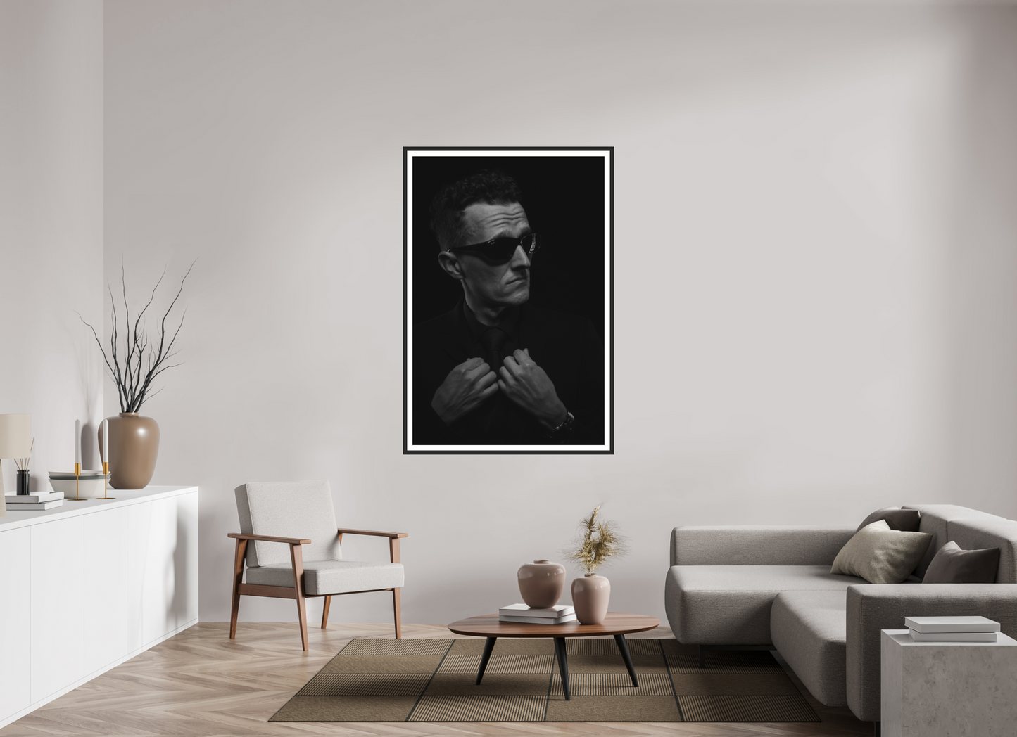 Showdown II - Schwarzweiß-Fotografie, Portrait - Hochwertiger Abzug in Galeriequalität
