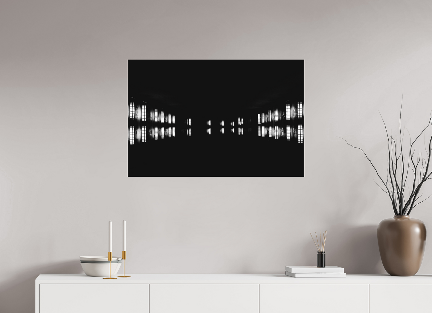 Float - Abstract Black and White Night Photography - Gallery-Quality Premium Print