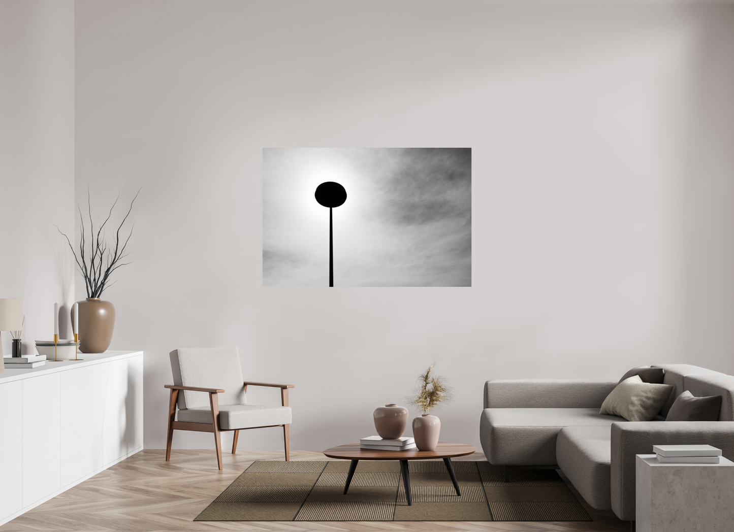 Nail II - Abstrakte Minimalistische Schwarzweiß-Fotografie - Hochwertiger Abzug in Galeriequalität
