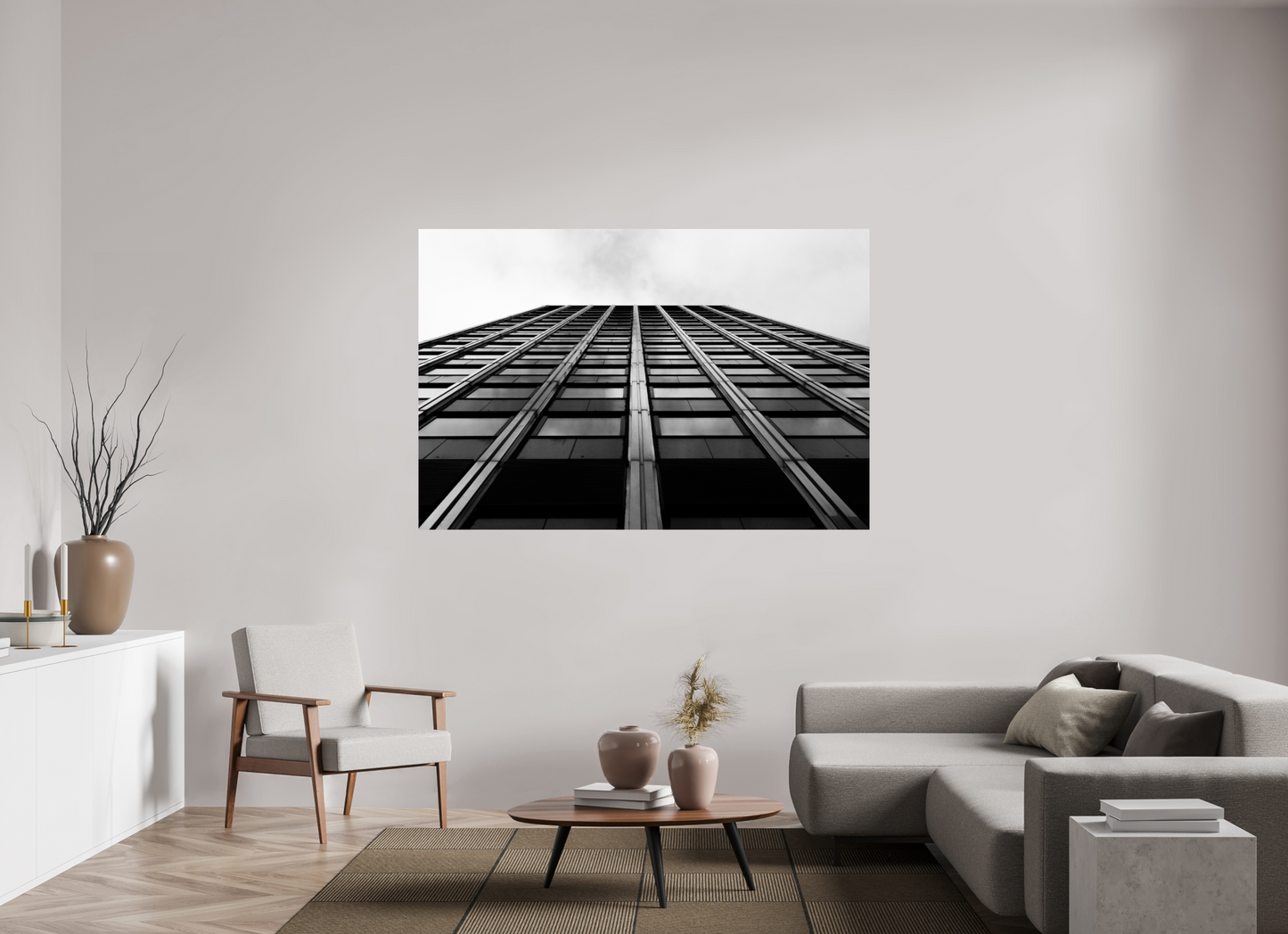 Grid IV - Schwarzweiß-Architekturfotografie - Hochwertiger Abzug in Galeriequalität