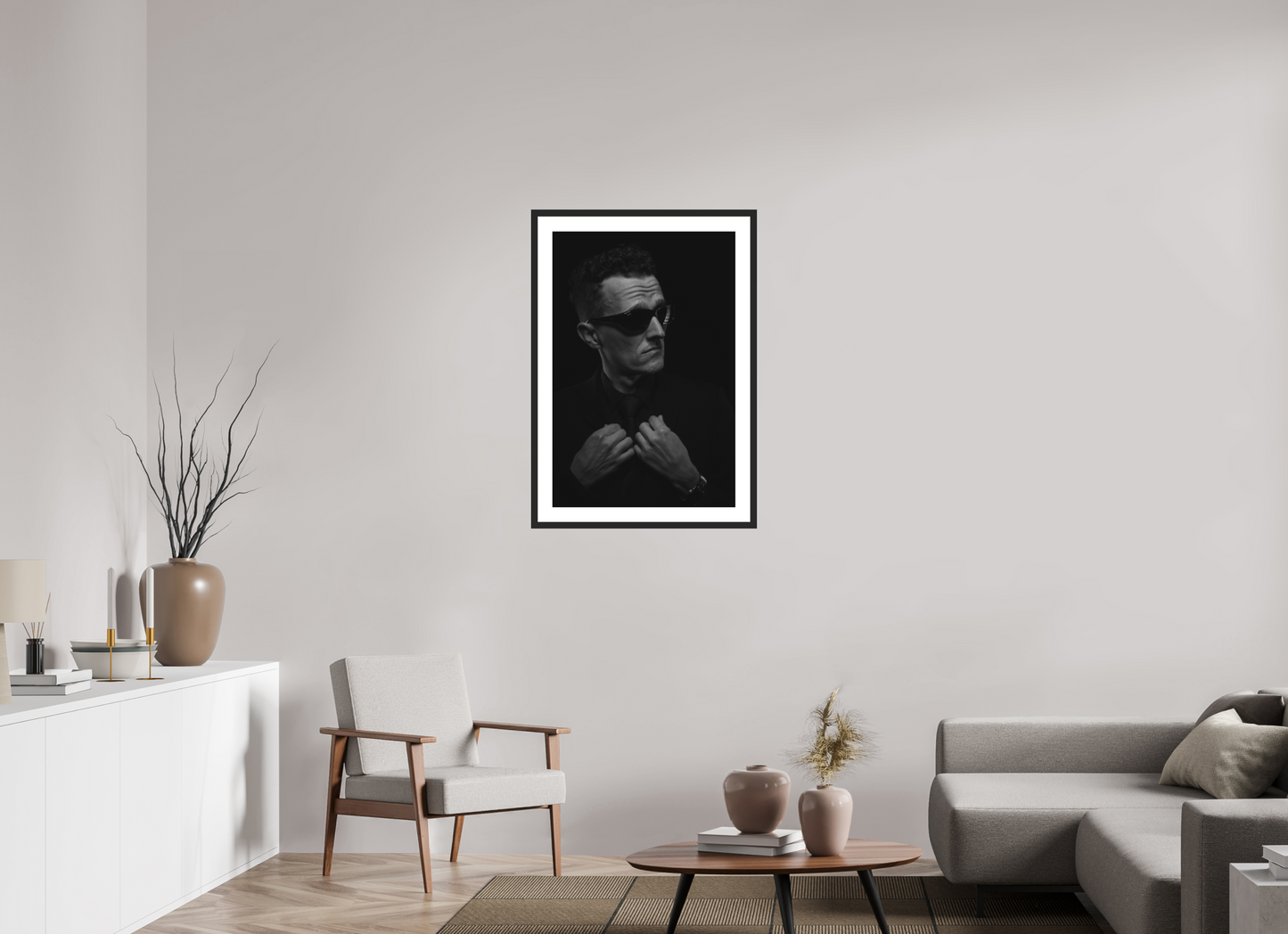 Showdown II - Schwarzweiß-Fotografie, Portrait - Hochwertiger Abzug in Galeriequalität