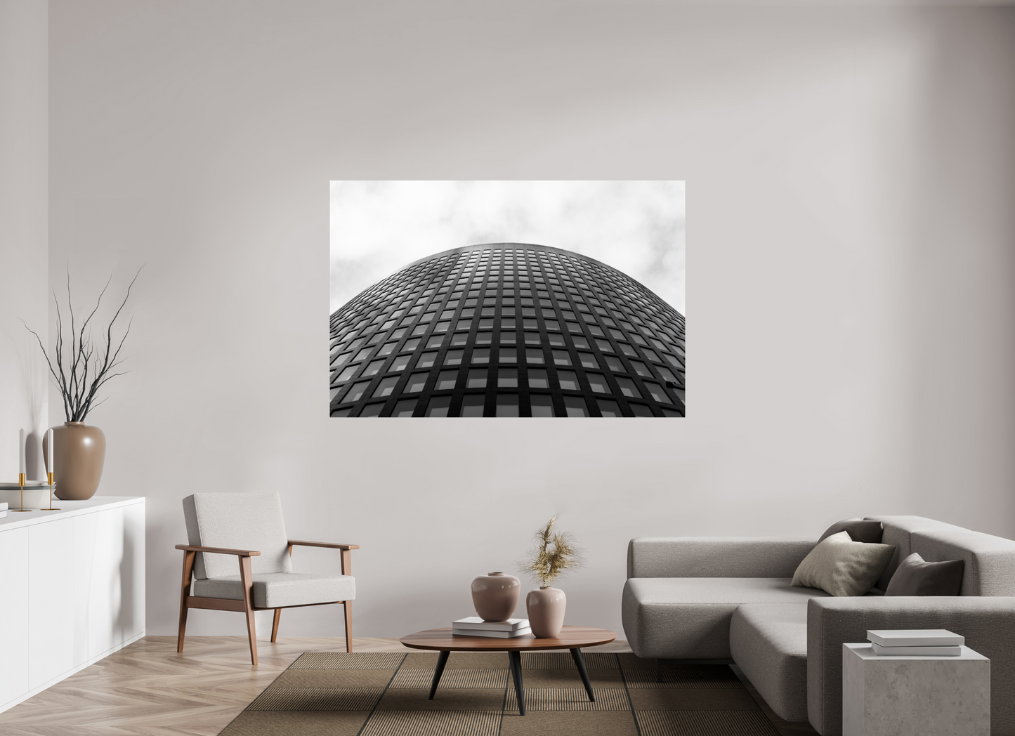 Barrel II - Schwarzweiß-Architekturfotografie - Hochwertiger Abzug in Galeriequalität