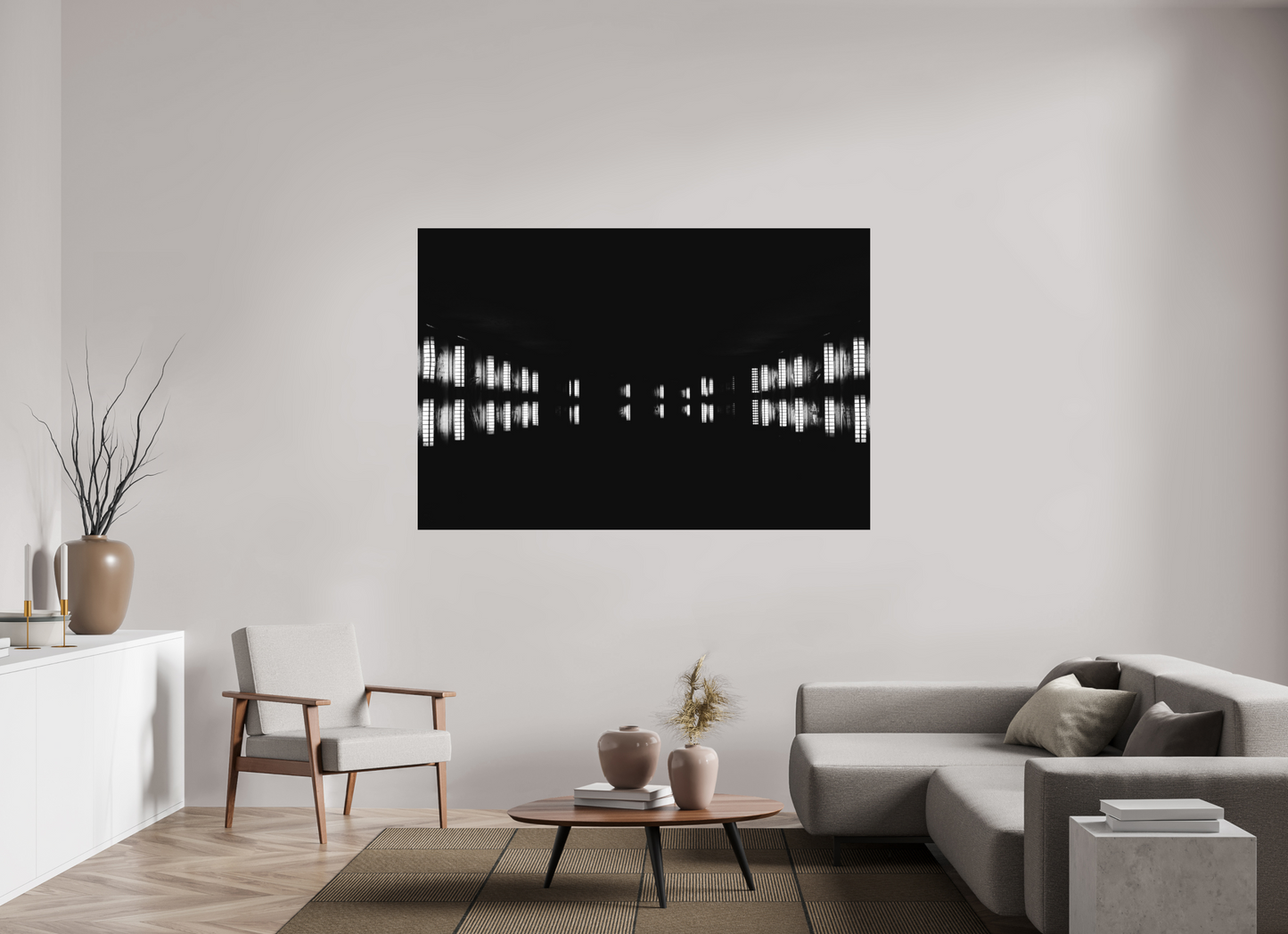 Float - Abstract Black and White Night Photography - Gallery-Quality Premium Print