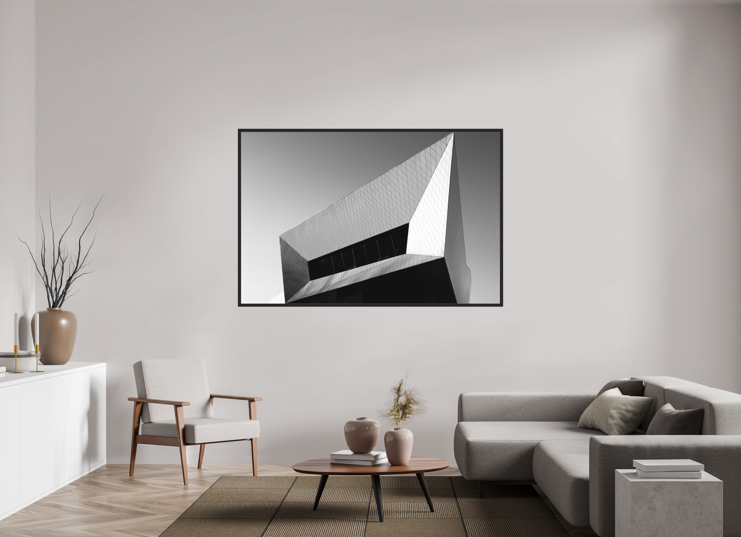 Distortion - Schwarzweiß-Architekturfotografie - Hochwertiger Abzug in Galeriequalität