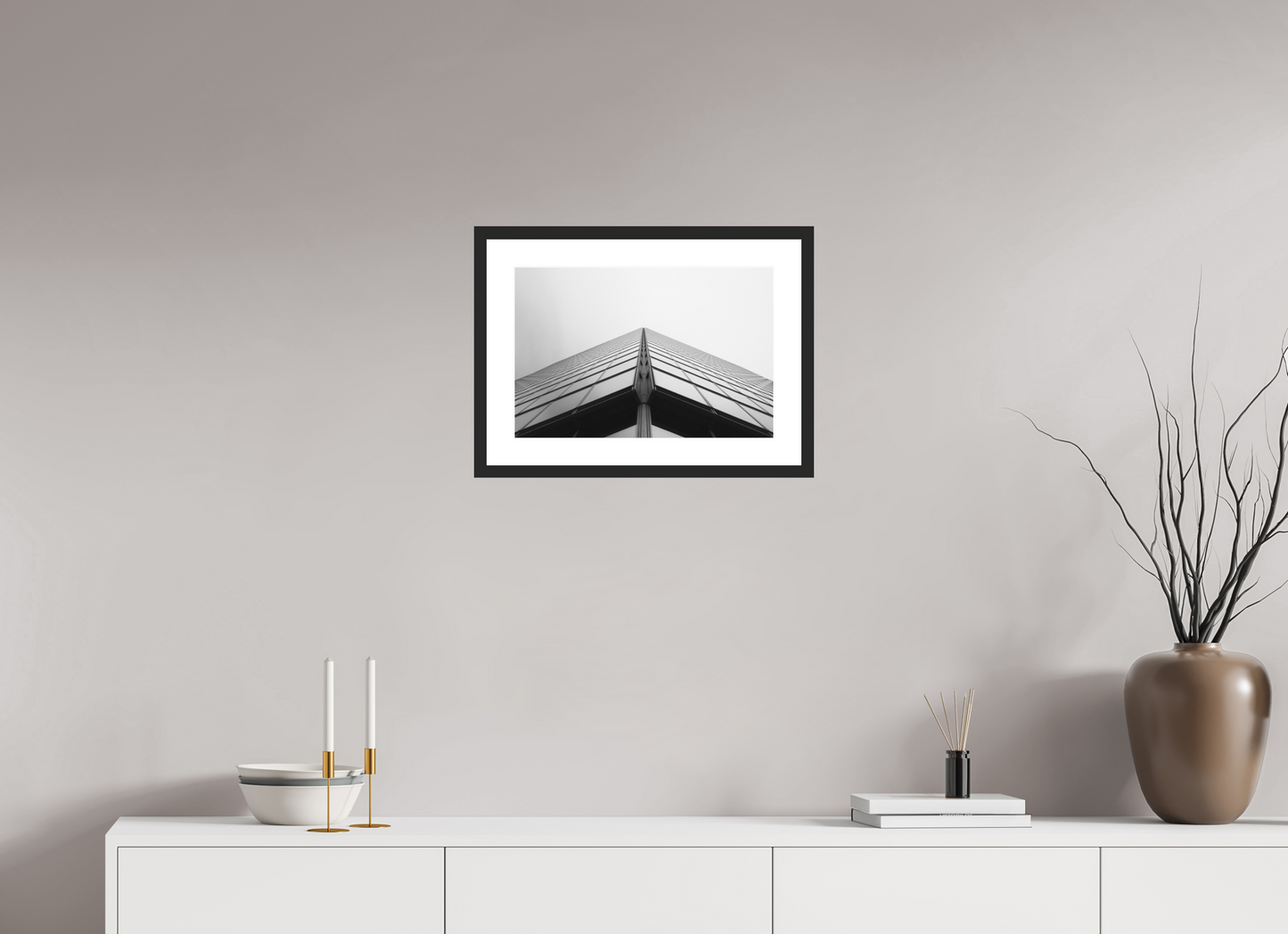 Peak - Schwarzweiß-Architekturfotografie - Hochwertiger Abzug in Galeriequalität