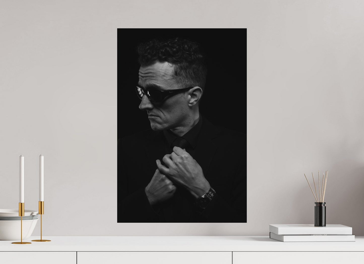 Showdown III - Schwarzweiß-Fotografie, Portrait - Hochwertiger Abzug in Galeriequalität