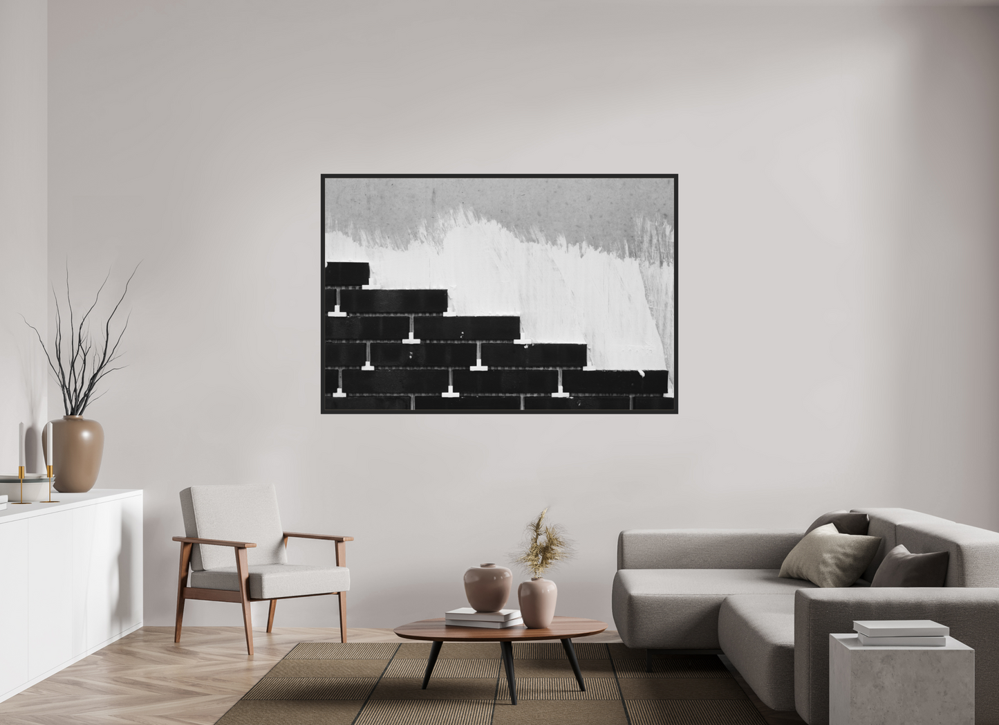 Steps - Abstrakte Schwarzweiß-Fotografie, Naheinstellung - Hochwertiger Abzug in Galeriequalität