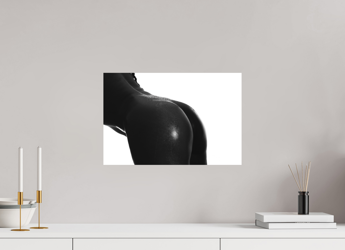 Dew - Schwarzweiß-Fotografie, Teilakt - Hochwertiger Abzug in Galeriequalität