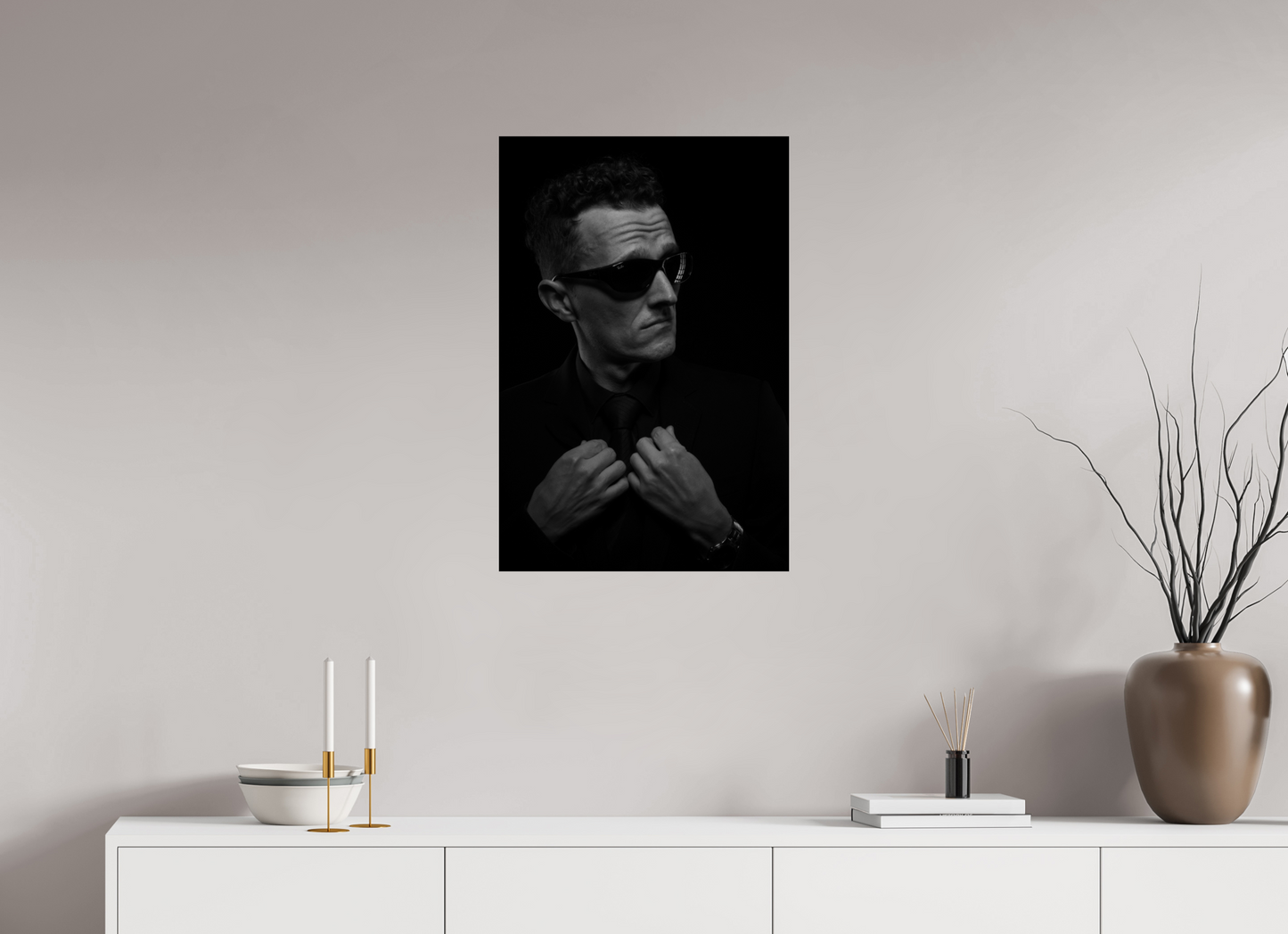 Showdown II - Schwarzweiß-Fotografie, Portrait - Hochwertiger Abzug in Galeriequalität