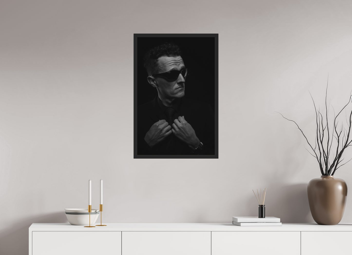 Showdown II - Schwarzweiß-Fotografie, Portrait - Hochwertiger Abzug in Galeriequalität