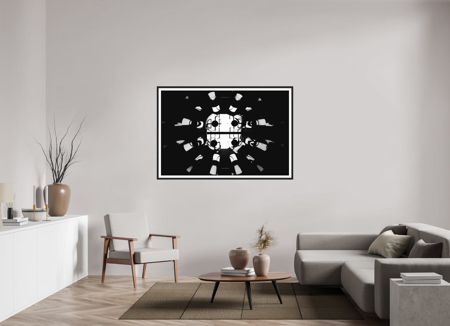 Core - Abstrakte Schwarzweiß-Fotografie - Hochwertiger Abzug in Galeriequalität